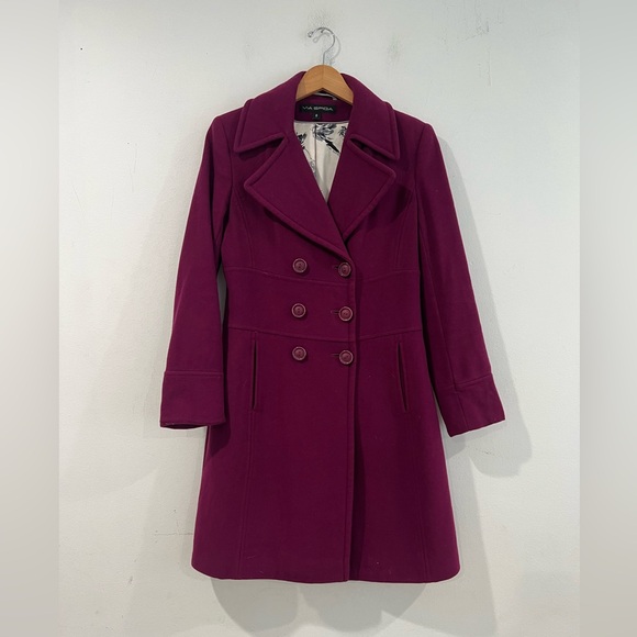 VÍA SPIGA Coats [Women's Magenta
Wool Blend Coat Size 6 - Picture 1 of 9